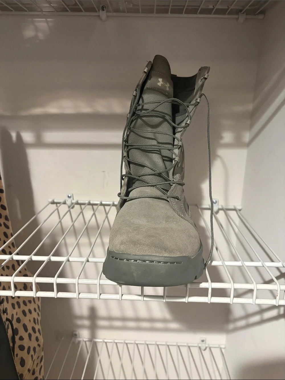 Under Armour Men's Tactical Lace-Up Boot in Gray